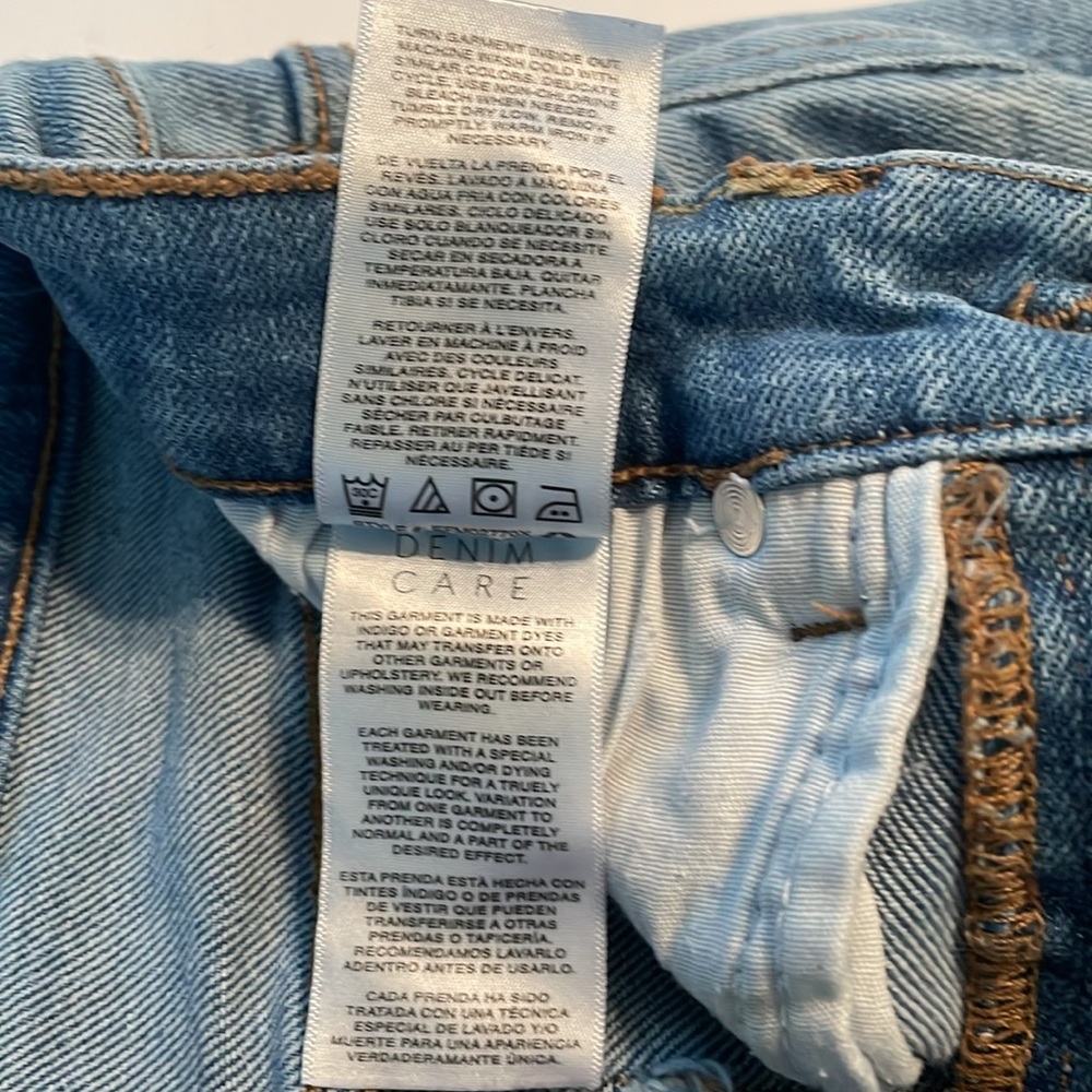 Kenzie jeans size 2 “the Ella” high rise straight leg distressed lighter wash - Picture 9 of 13